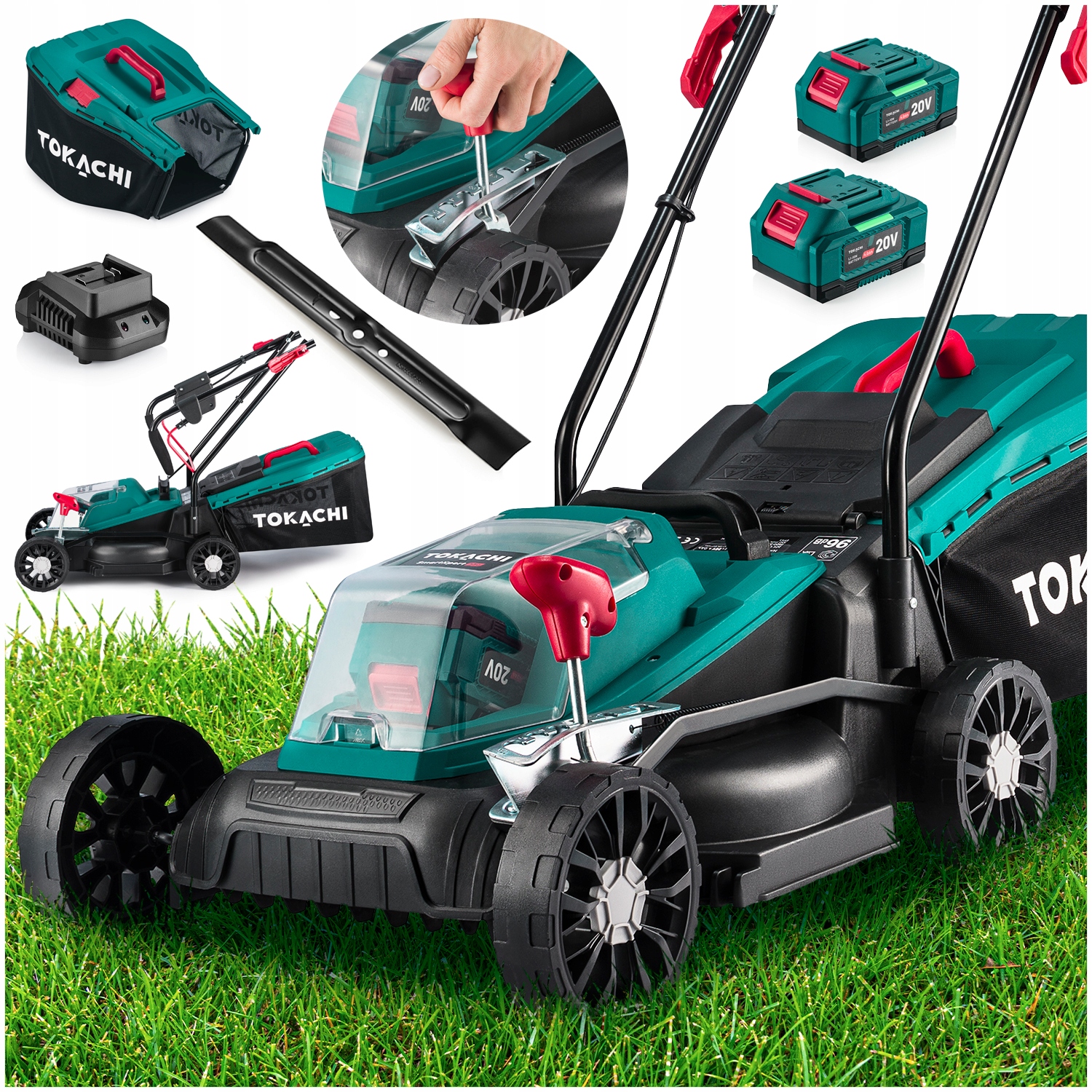 Akumulátorová kosačka na trávu Tokachi 33 cm